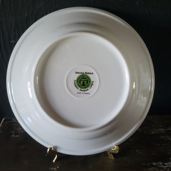 Vintage Jacques Lobjoy Porcelaine D'Auteuil French Bistro Soup Bowl - Picture 2 of 5